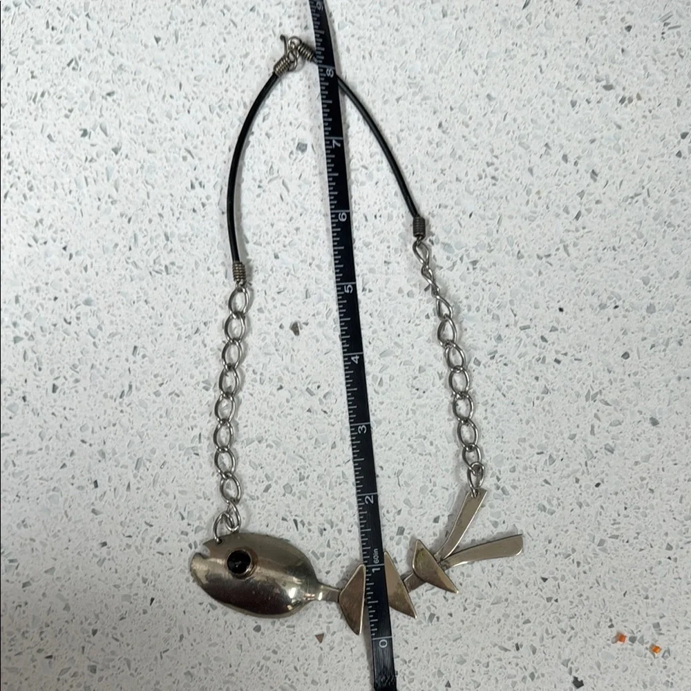 Silver Fishbone Necklace